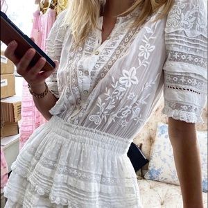 Love Shack Fancy Quincy Mini Dress